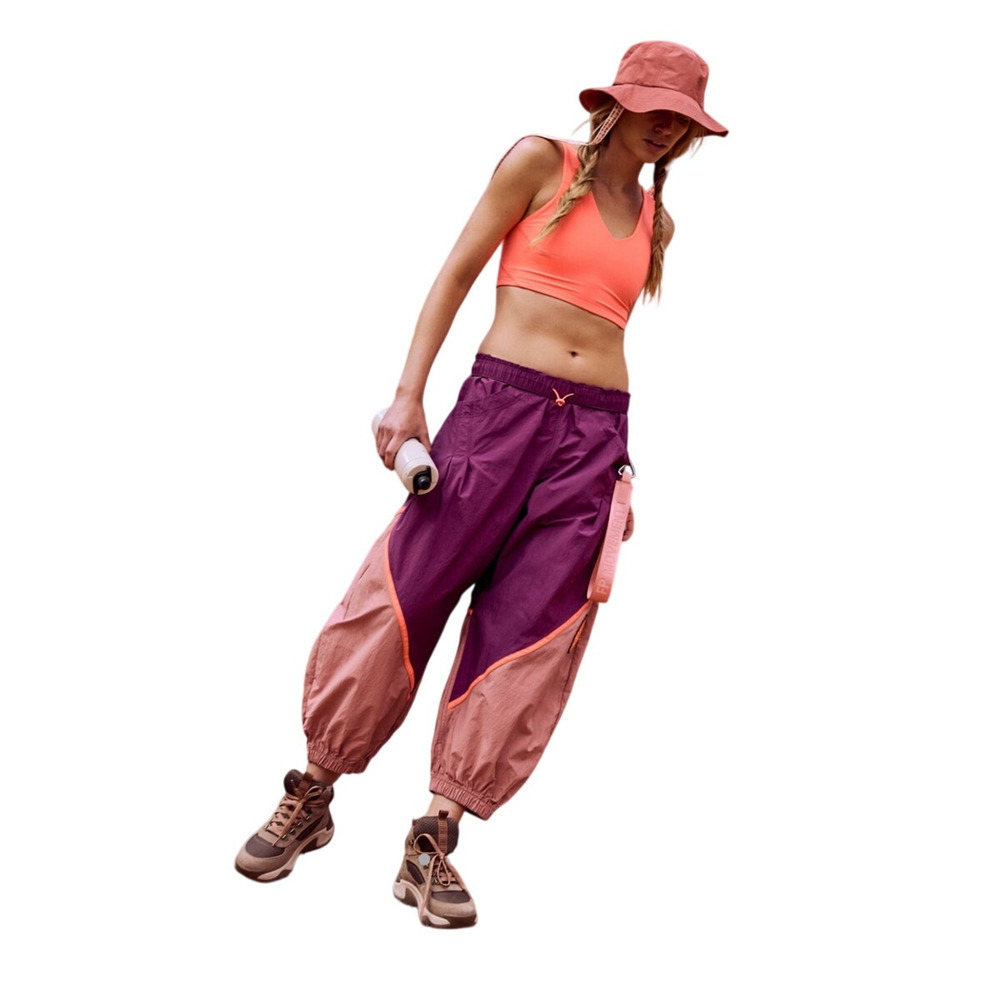 NWT FP Movement Women's Free Throw Pants deep mulberry combo extra small - Picture 9 of 10